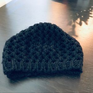 Black Cable Knit Beanie